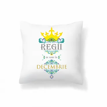 Pernă Decorativă Cadou Aniversare Bărbați Decembrie