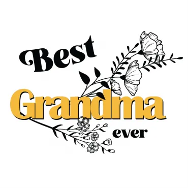 Design Pernă Best Grandma Flori Cadou Special Femei Bunica