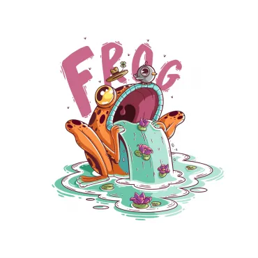 Design  Pernă Frog Cadou Amuzant Cuplu