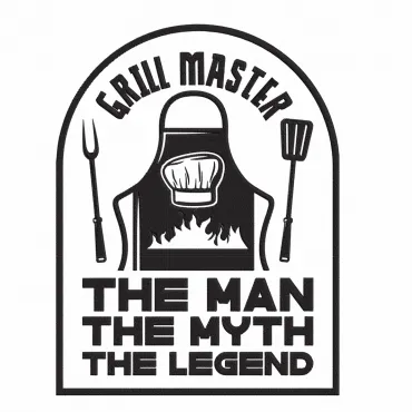 Design Șorț Brodat Text Grill Master Cadou Special Bărbați Bucătar Grill Barbeque