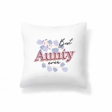 Pernă Mesaj Mov Best Aunty Cadou Drăguț Femei Mătușă