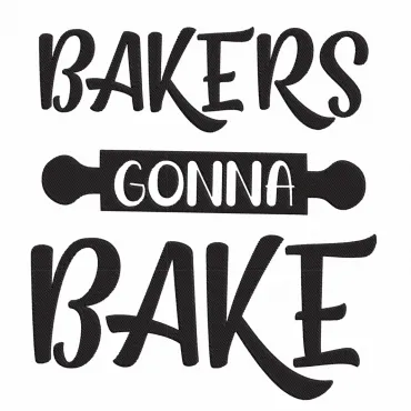 Design Șorț Brodat Text Bakers Gonna Bake Cadou Special Femei Bărbați Bucătar Cofetar Bucătărie