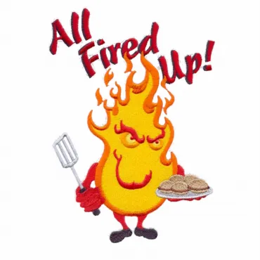 Design Șorț Brodat Text Fried Up Cadou Special Femei Bărbați Bucătar Grill Barbeque Petrecere