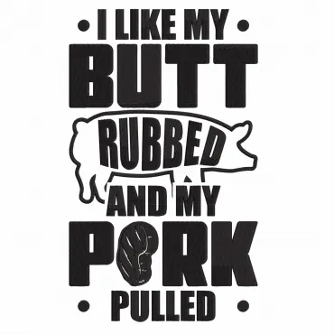 Design Șorț Brodat Text I Like My Pork Cadou Special Bărbați Bucătar Grill Barbeque Petrecere