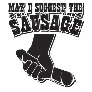 Design Șorț Brodat Text Sausage Cadou Special Amuzant Bărbați Bucătar Grill Barbeque Petrecere