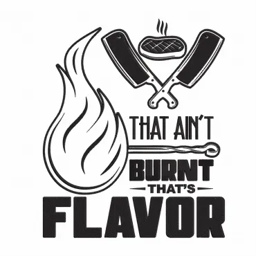 Design Șorț Brodat Text Thats Flavor Cadou Special Femei Bărbați Bucătar Bucătărie Grill Barbeque Petrecere