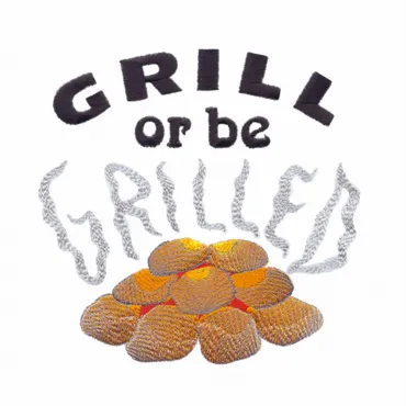Design Șorț Brodat Text Grilled Cadou Special Femei Bărbați Bucătar Bucătărie Grill Barbeque Petrecere