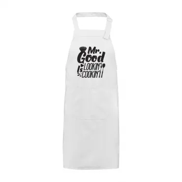 Șorț Brodat Text Goofd Lookin Cadou Special Bărbați Bucătar Grill Barbeque Petrecere