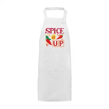 Șorț Brodat Text Spice it up Cadou Special Femei Bărbați Bucătar Bucătărie Grill Barbeque Petrecere