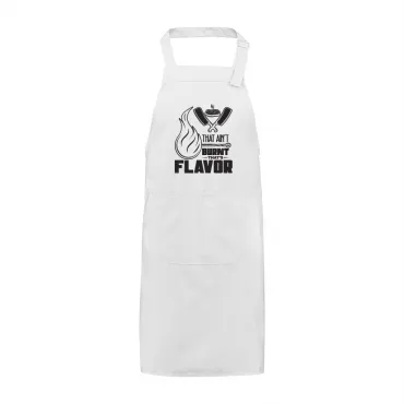 Șorț Brodat Text Thats Flavor Cadou Special Femei Bărbați Bucătar Bucătărie Grill Barbeque Petrecere