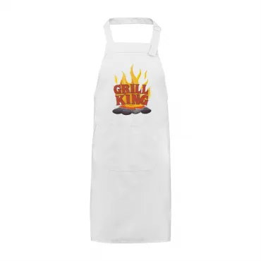 Șorț Brodat Text Grill King Cadou Special Bărbați Bucătar Bucătărie Grill Barbeque Petrecere