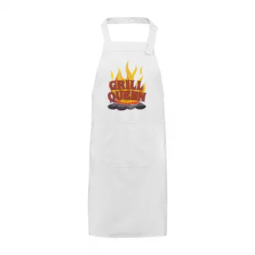 Șorț Brodat Text Grill Queen Cadou Special Femei Bucătar Bucătărie Grill Barbeque Petrecere