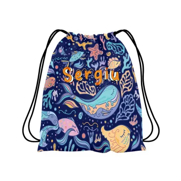 rucsac textil personalizat copii cu nume florești