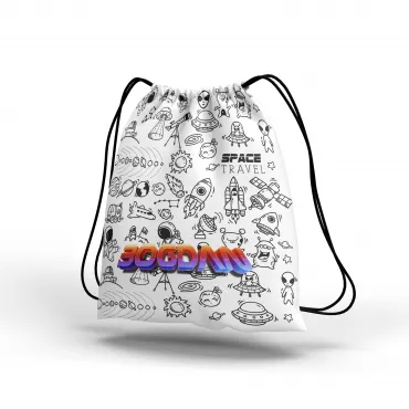 rucsac textil personalizat copii cu nume floresti