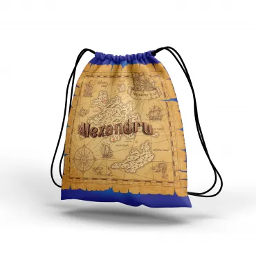 rucsac textil personalizat copii cu nume floresti