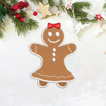 brodarie gingerbread cadou craciun