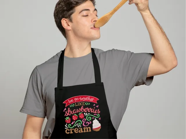 Sort brodat personalizat Broderie personalizata Sort bucatar cofetar Cadou special Broderix Cluj Napoca Floresti