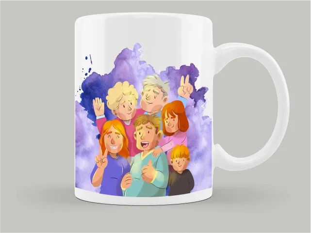 Cana personalizata Imprimare personalizata Familie Cadou special Broderix Cluj Napoca Floresti