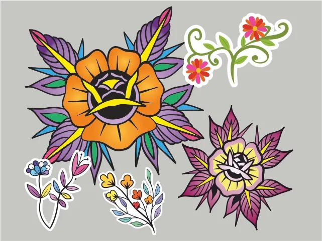 Sticker pack Stickere colorate Sticker autocolant abtibild Broderix Cluj Napoca Floresti Cadou special Pachet 5 stickere