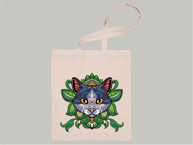 Tote bag personalizat Design pisica Imprimare personalizata Broderix Cluj Napoca Floresti