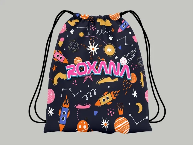 Saculet Ghizdan Rucsac Personalizat Imprimare broderie personalizata Broderix Cluj Napoca Floresti Rucsac scoala excursie Cadou Special personalizat